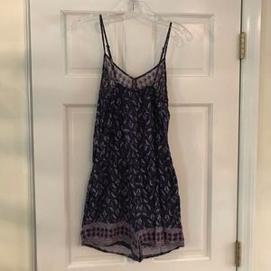 Purple Paisley Romper